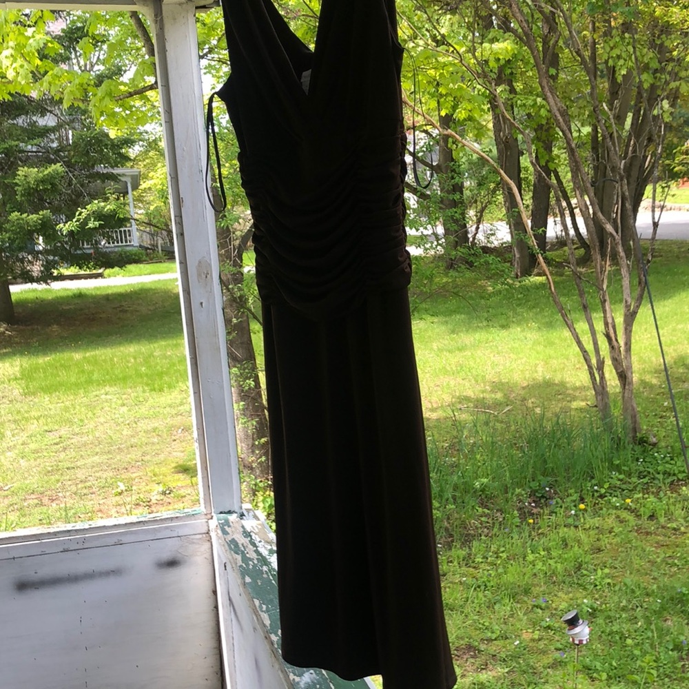 Elegant Brown Evening Dress vintage